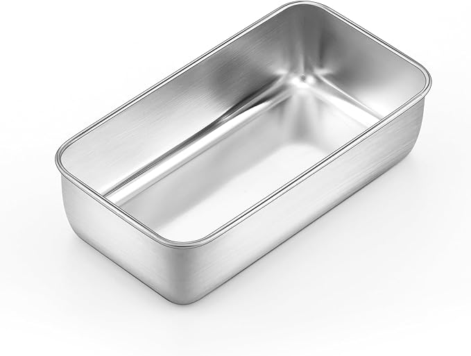 Onader Bread Loaf Pan for Baking, 9 x 5 Inch Stainless Steel Deep Meatloaf Pan