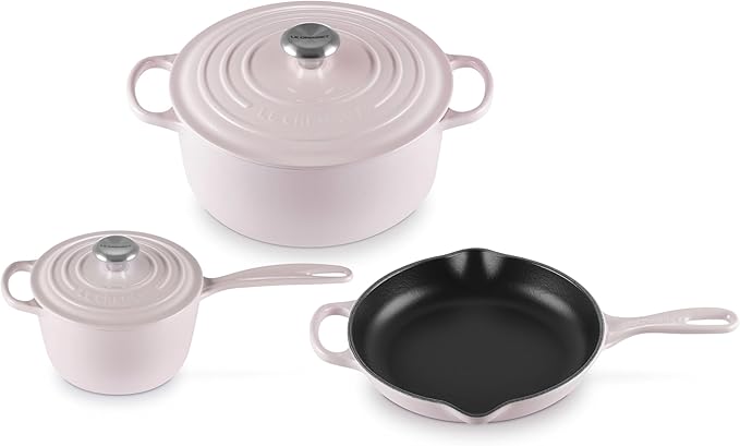 Le Creuset Enameled Cast Iron Signature Cookware Set, 5 pc, Shallot