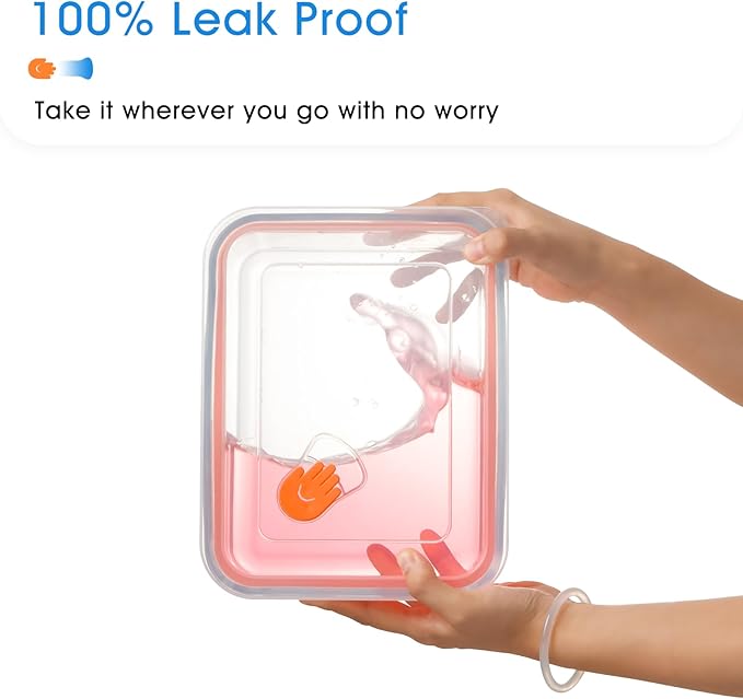 NUTRIUPS 2.6QT Deep Glass Baking Dish with Lid,(9×7in )Deep Rectangular Glass Baking Dish for Oven