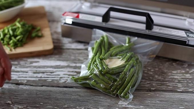 APQ Pack of 1000 Co-Extruded Vacuum Pouches, Clear 10 x 10. Vacuum Food Bags 10x10. Thickness 3 mil. Polyethylene Bags for Packing and Storing. Perfect for Industrial, Food Service.