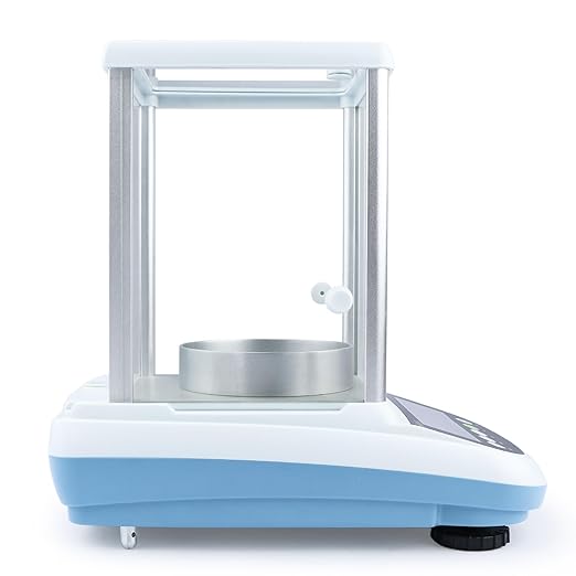 U.S. Solid Semi-Micro Lab Scale, 82 g x 0.01 mg / 220 g x 0.1 mg, Analytical Balance 10 Weighing Units, Automatic Internal Calibration, RS232 Interface, Multi-Language Support (EN, FR, DE, IT, ES, PT)
