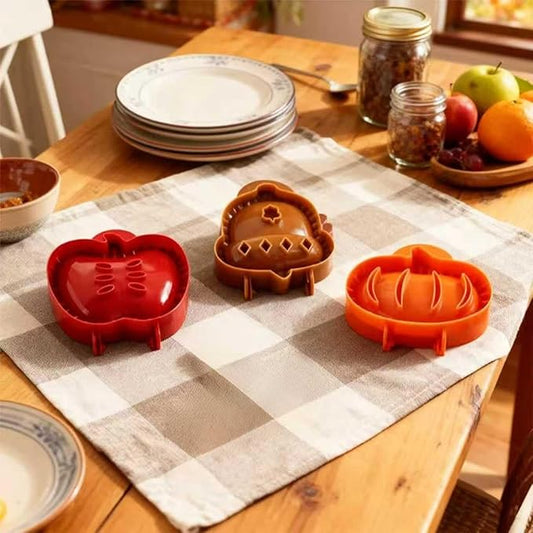 3PCS Mini Pie Molds – Apple, Pumpkin & Acorn Shaped Dough Press Set for Fall Baking, Hand Pies, Holiday Desserts & Party Potlucks