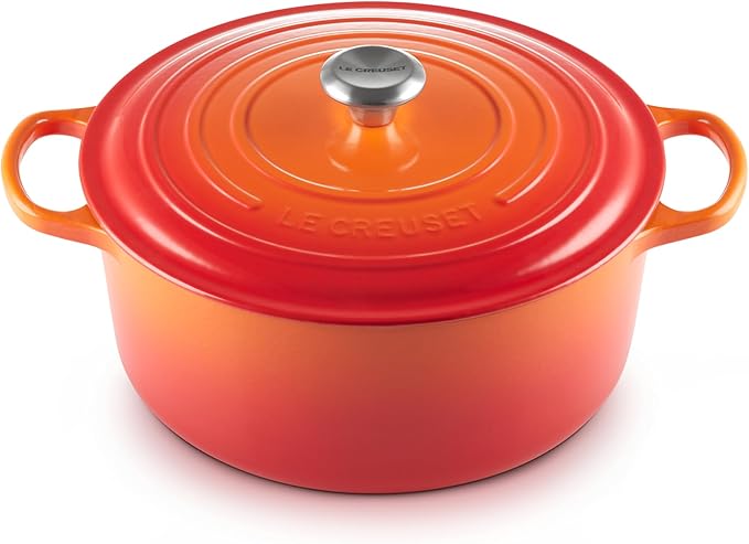 Le Creuset Enameled Cast Iron Signature Round Dutch Oven, 9 qt., Flame