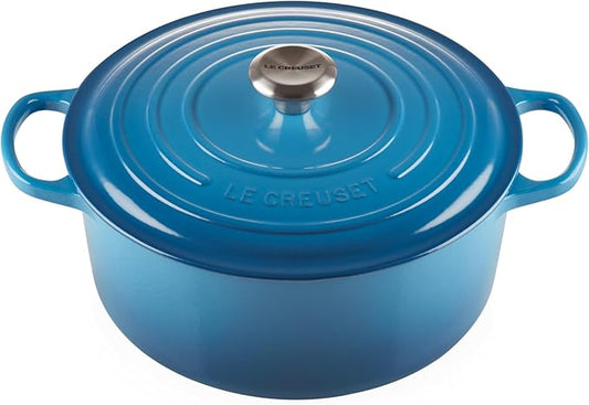 Le Creuset Enameled Cast Iron Signature Round Dutch Oven, 7.25 qt., Marseille