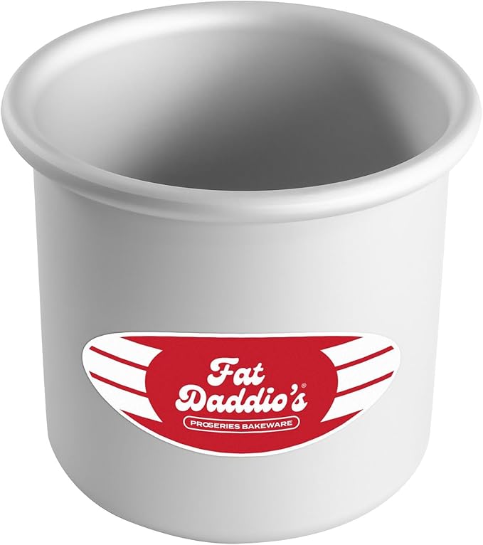 Fat Daddio's Round Cake Pan, 4 x 4 Inch, Silver