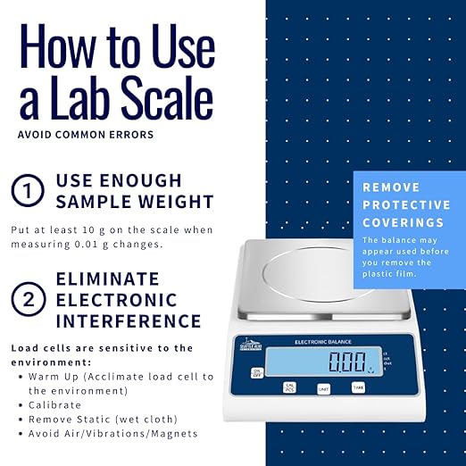 Seattle Alki Scientific Lab Scale | 15 kg x 0.1 g | USA Company - Digital Lab Balance with Professional Load Cell, Metal Support Structure and Thorough Calibration - Scientific Scale