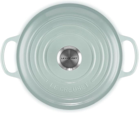 Le Creuset Enameled Cast Iron Signature Round Dutch Oven, 4.5 qt., Sea Salt