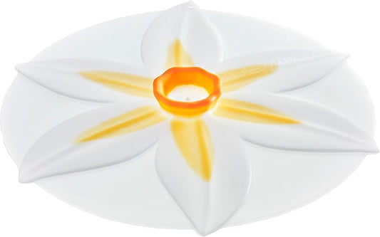 Charles Viancin Silicone Lids - Daffodil Silicone Bowl Covers/Airtight Pan Lid (6 Inch)