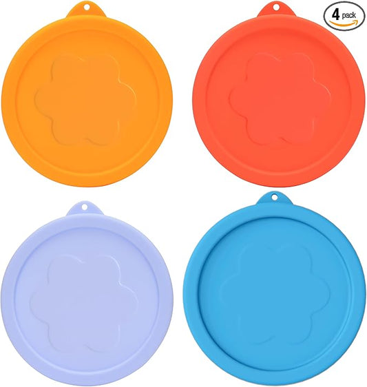 1 Cup Silicone Replacement Lids Storage Cover for Pyrex 7202-PC Glass Bowls (Container not Included) 4 Pack Microwave, Dishwasher and Freezer Safe