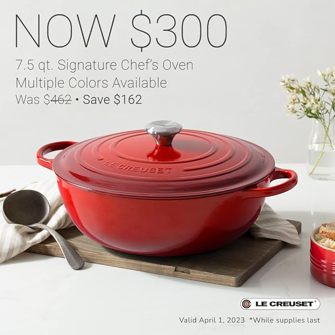 Le Creuset Signature Chef's Oven, 7.5 qt