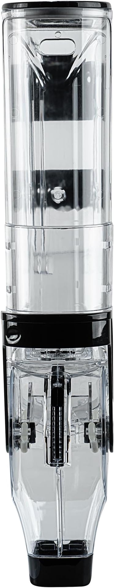 Restaurantware-Met Lux 2.1 Gallon Dry Food Dispenser, 1 Airtight Cereal Dispenser - Wall-Mounted, Single Control, 1 Black Plastic Grain Holder, For Snacks, Nuts, Or Coffee Beans
