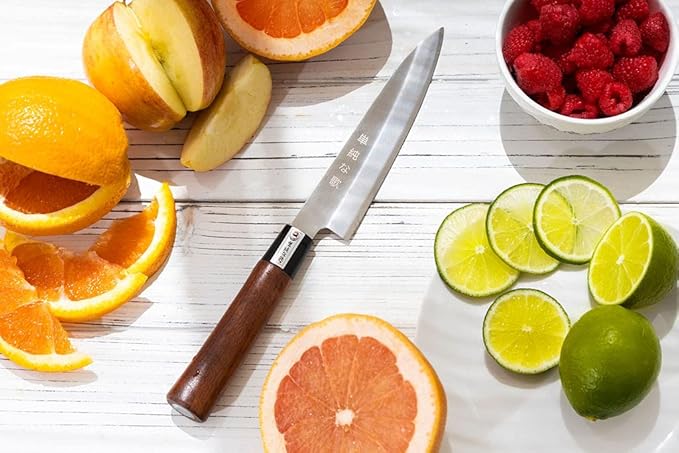 Traditional Japanese Professional Kitchen Chef Knife Set - Premium Gyuto Santoku Nakiri Petty High Corrosion Resistance Full Tang Knife Set