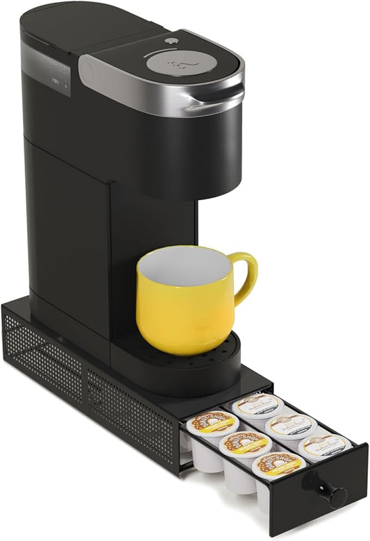 SICHEER K Cup Organization Storage Drawer Maker K Cup Holder Coffee Pod Organizer Stand Tray Counter Rack Countertop Maker Stand Capsules Compatible with Keurig Accessories Holds 12 Pods