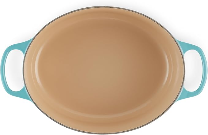 Le Creuset Enameled Cast Iron Signature Oval Dutch Oven, 5 qt, Caribbean