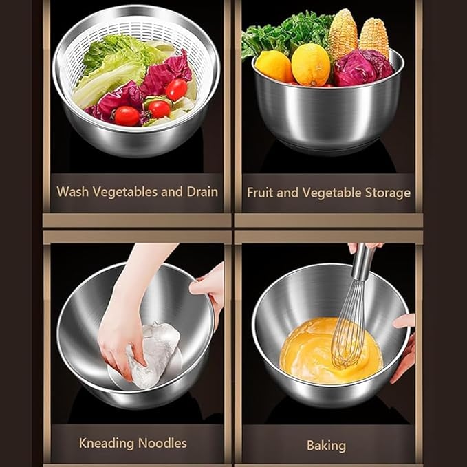 4.5L Stainless Steel Electric Salad Spinner | USB Rechargeable | Smart Start & Auto-Stop | Kitchen Veggie & Fruit Washer/Dryer