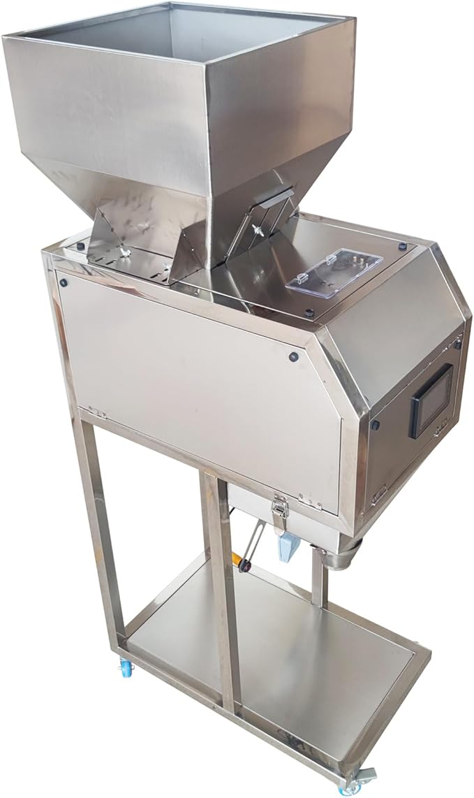 Automatic Particle Filling Machine Digital Dispenser, Large Capacity Powder Filling Machine for Tea/Food/Granules Capacity 0.02-11lb 304 Stainless Steel 110V