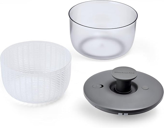 KitchenAid Universal Salad Spinner, 7.43 Quart, Charcoal Gray