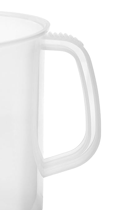 EISCO Measuring Jug, 5000mL (5 Liter) - Short Form - Polypropylene Plastic - Molded Graduations - Chemical Resistant, Autoclavable - Handle for Convenient Lifting - Pitcher, Large Measuring Cup
