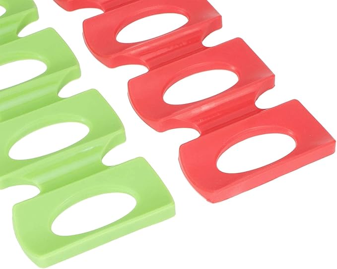 Silicone Bottle Stacking Mat, 4Pcs Can Stacker Can Stacker for Refrigerator Silicone Can Stacker Fridge Organizer Holder Rack