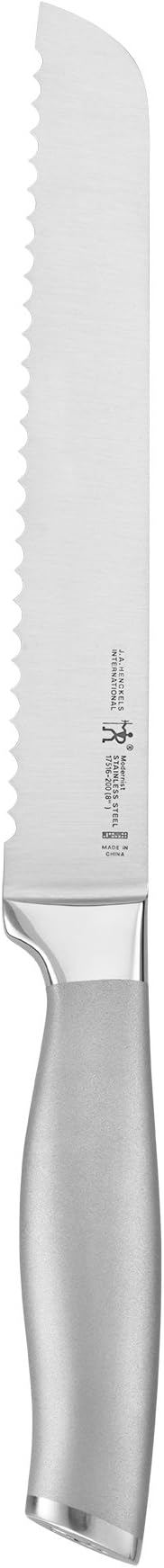 HENCKELS Modernist Razor-Sharp 8-inch Bread Knife, Cake Knife, German Engineered Informed by 100+ Years of Mastery, Gray
