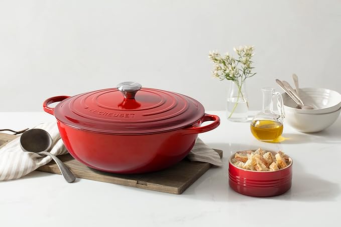 Le Creuset Signature Cast Iron Chef's Oven, 7.5qt, Cerise