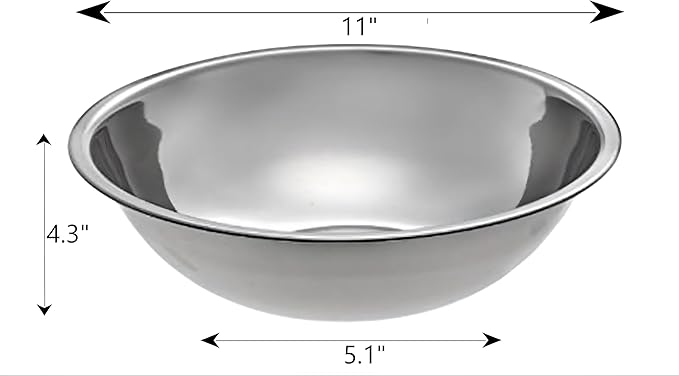 Stainless Steel Mixing Bowl for Commercial and Home Kitchen