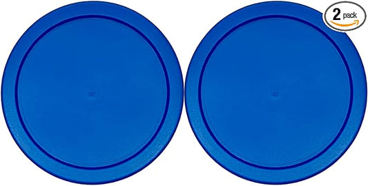 rivel Klareware 4 Cup Blue Round Plastic Food Storage Replacement Lids Covers for Klareware Anchor Hocking and Pyrex Glass Bowls (Container not Included) (2 Pack)