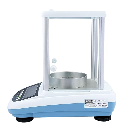 U.S. Solid Semi-Micro Lab Scale, 62 g x 0.01 mg / 120 g x 0.1 mg, Analytical Balance 10 Weighing Units, Automatic Internal Calibration, RS232 Interface, Multi-Language Support (EN, FR, DE, IT, ES, PT)