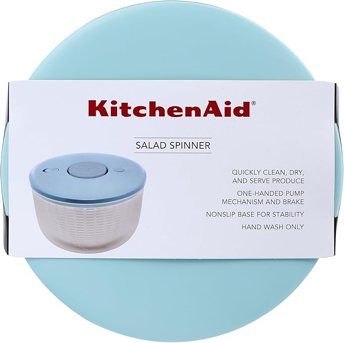 KitchenAid Universal Salad Spinner, 7.43 Quart, Mineral Water