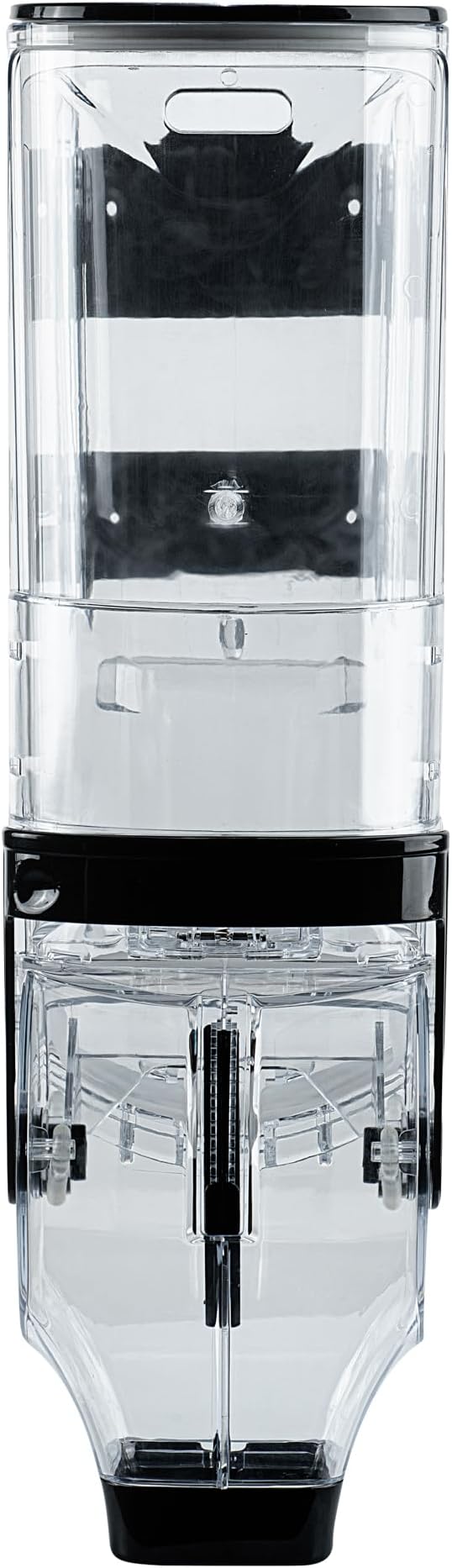 Restaurantware-Met Lux 3.4 Gallon Dry Food Dispenser, 1 Airtight Cereal Dispenser - Wall-Mounted, Single Control, 1 Black Plastic Grain Holder, For Snacks, Nuts, Or Coffee Beans
