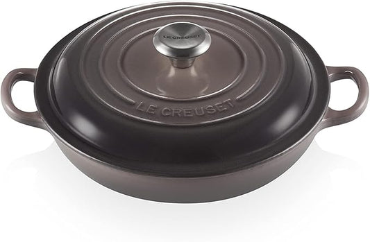Le Creuset Enameled Cast Iron Signature Braiser, 1.5 qt., Oyster