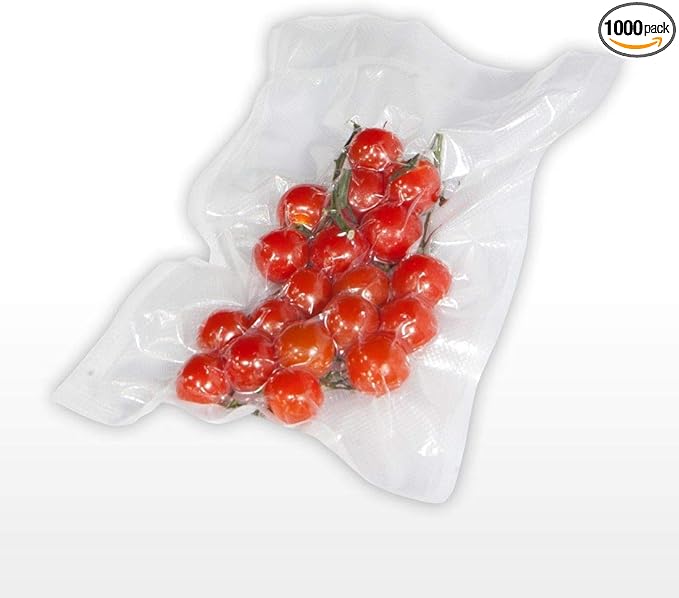 APQ Pack of 1000 Co-Extruded Vacuum Pouches, Clear 10 x 12. Vacuum Food Bags 10x12. Thickness 3 mil. Polyethylene Bags for Packing and Storing. Perfect for Industrial, Food Service.