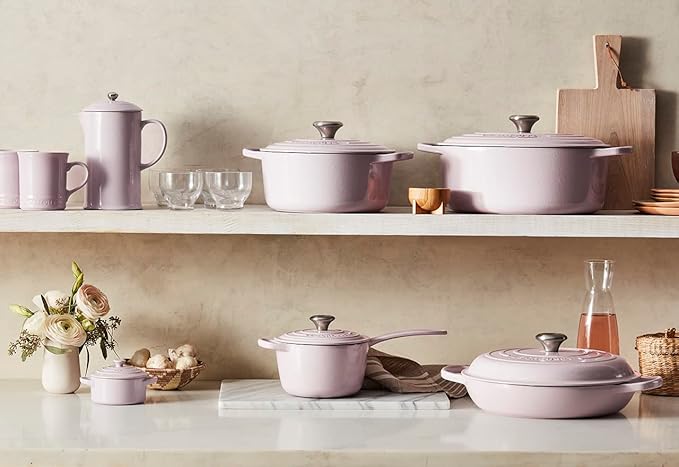 Le Creuset Enameled Cast Iron Signature Oval Dutch Oven, 6.75 qt., Shallot