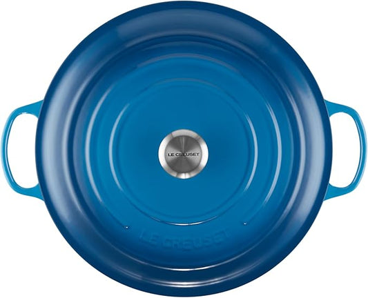 Le Creuset Enameled Cast Iron Signature Round Dutch Oven, 13.25 qt., Marseille