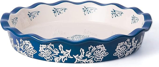 Wisenvoy Pie Pan Ceramic Pie Dish Pie Plate Deep Dish Pie Pan Non-Stick Pie Pans for Baking Pie Pans Pie Dishes