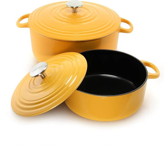 Chantal Enameled Cast Iron Cookware, 4 pc Set, Marigold