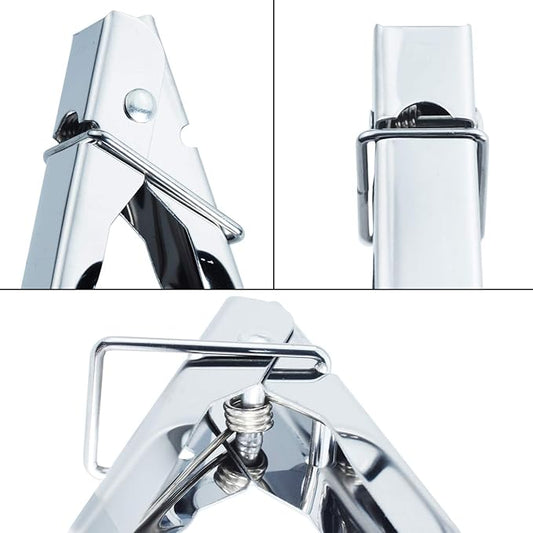 Stainless Steel Serving Tongs Metal Cooking Tongs (9-Inch 3 Pieces)