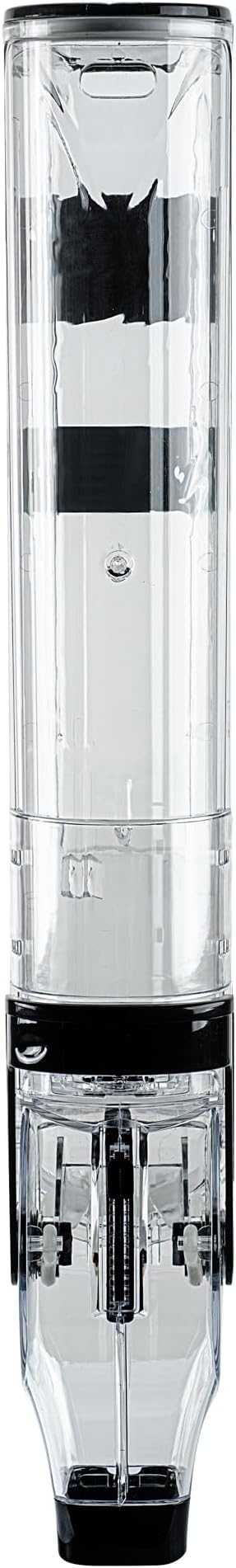 Restaurantware-Met Lux 3.4 Gallon Dry Food Dispenser, 1 Airtight Cereal Dispenser - Wall-Mounted, Single Control, 1 Black Plastic Grain Holder, For Snacks, Nuts, Or Coffee Beans