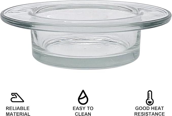 Replacement Wax Warmer Dish - Fits Most Wax Warmers - Durable Glass Dish for Wax Melts Melter Wax