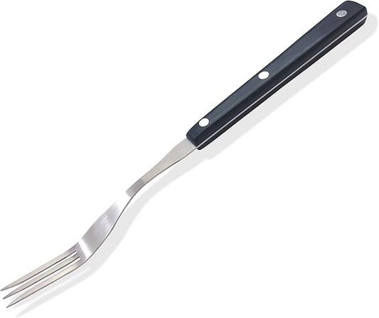 WALLFARM Granny Fork 12" 3-Tine - Pro-Grade Stainless Steel - Heat-Resistant BBQ Meat Fork - Ideal for Serving, Cooking, Turning, Roasting, Shredding, Barbecue