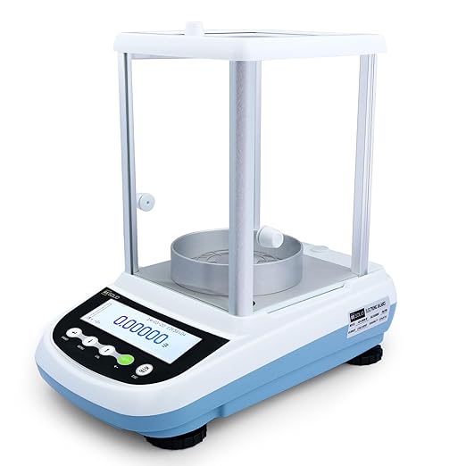 U.S. Solid Semi-Micro Lab Scale, 62 g x 0.01 mg / 120 g x 0.1 mg, Analytical Balance 10 Weighing Units, Automatic Internal Calibration, RS232 Interface, Multi-Language Support (EN, FR, DE, IT, ES, PT)
