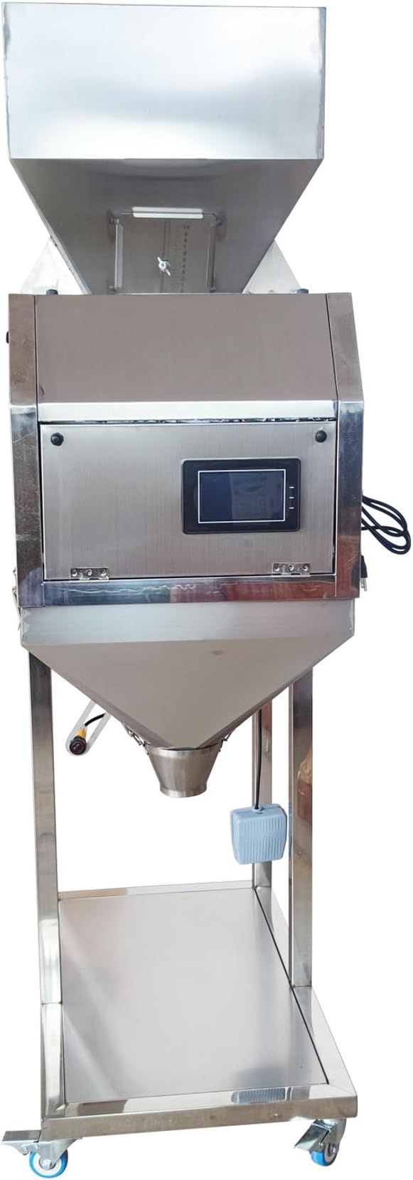 Automatic Particle Filling Machine Digital Dispenser, Large Capacity Powder Filling Machine for Tea/Food/Granules Capacity 0.02-11lb 304 Stainless Steel 110V