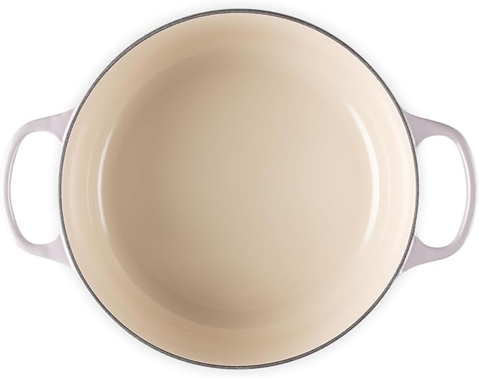 Le Creuset Enameled Cast Iron Signature Round Dutch Oven, 5.5 qt., Shallot