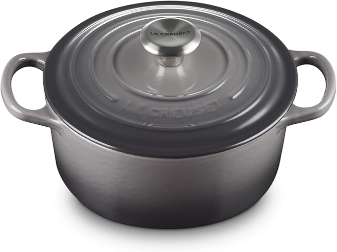 Le Creuset Enameled Cast Iron Signature Round Dutch Oven, 2 qt., Oyster