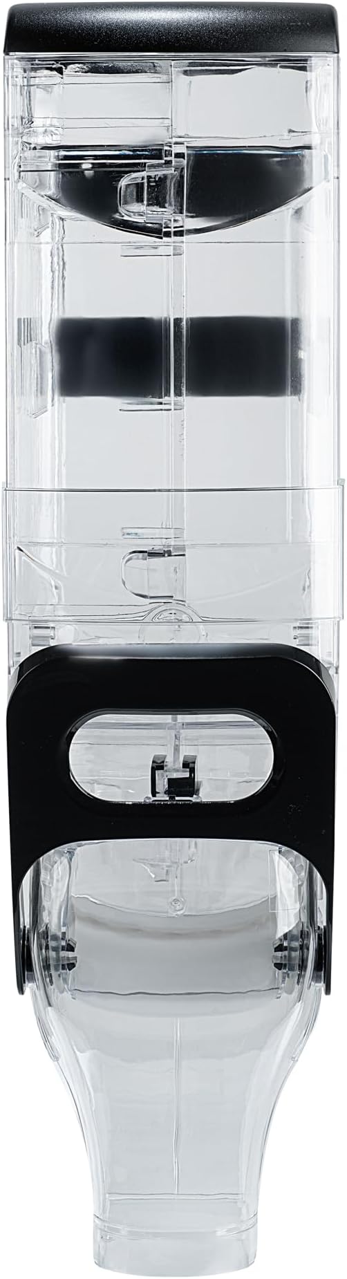 Restaurantware-Met Lux 3.4 Gallon Dry Food Dispenser, 1 Airtight Cereal Dispenser - Wall-Mounted, Single Control, 1 Black Plastic Grain Holder, For Snacks, Nuts, Or Coffee Beans