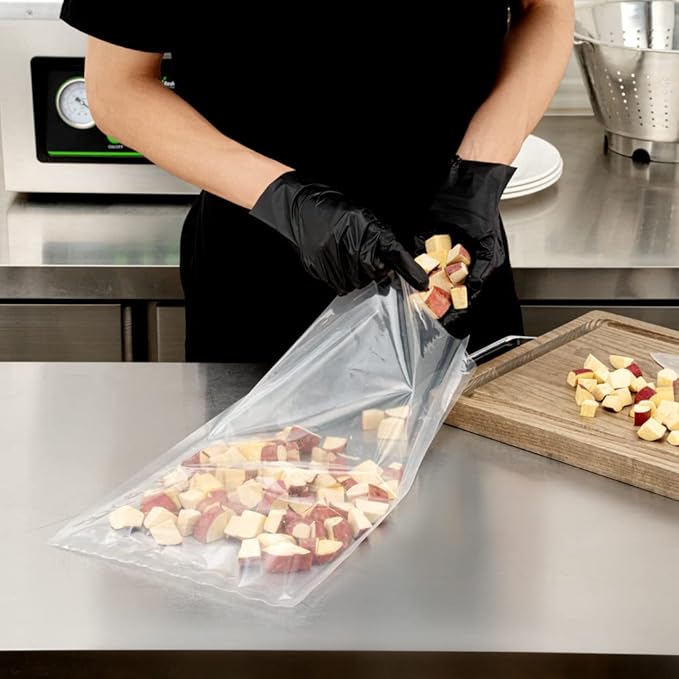 Fresh Hero 18 x 10 Inch Vacuum Sealer Bags, 100 Food Storage Bags - 3 mil Thick, Microwavable, Clear Plastic Sous Vide Bags, Freezable, For Storing Food Or Sous Vide Cooking - Restaurantware