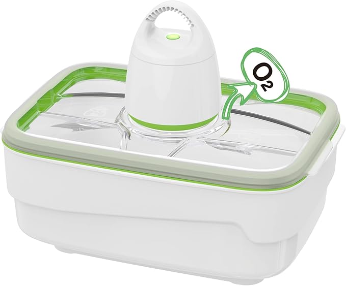 FOSA Extra Large Bread Box | 4L (135oz) Vacuum Sealed Bread Storage Container with Pump, Airtight Food Keeper for Homemade Bread & Baked Goods