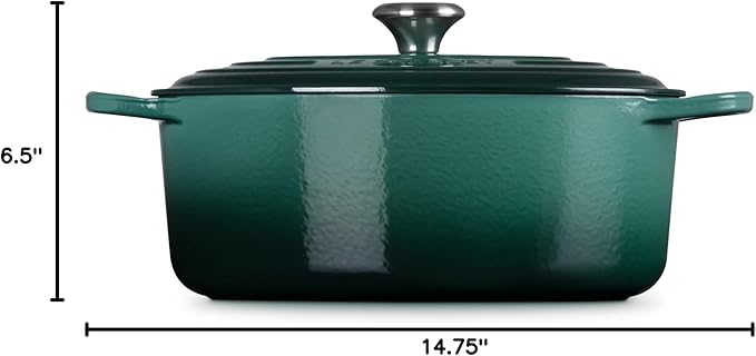 Le Creuset Enameled Cast Iron Signature Oval Dutch Oven, 6.75 qt., Artichaut