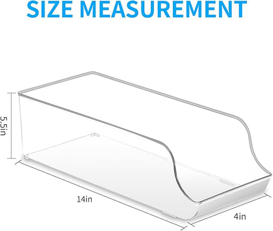 2 Pack Soda Can Organizer, Refrigerator Beverage Organizer with Sliding Tray, Suitable for Refrigerator/Cabinet/Countertop Soda Can (2 PACK)