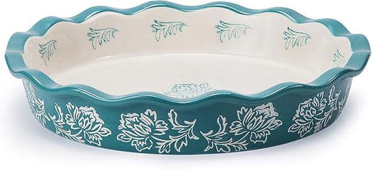 Wisenvoy Pie Pan Ceramic Pie Dish Pie Plate Deep Dish Pie Pan Non-Stick Pie Pans for Baking Pie Pans Pie Dishes